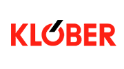Red "KLOBER" logo on black background.