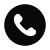 Black phone icon on circular background.